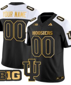 Indiana Hoosiers 2024 Gold Vapor Limited Custom Jersey - All Stitched - Jersey AZ